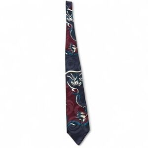 Vintage 90s Embassy Square Abstract Floral Tie